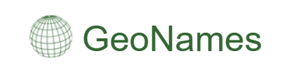 geonames.org webpage.